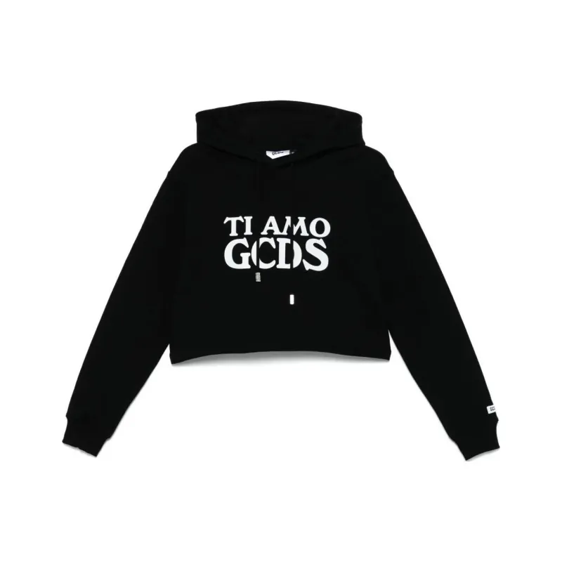 GCDS Ti Amo GCDS print Hoodie-0