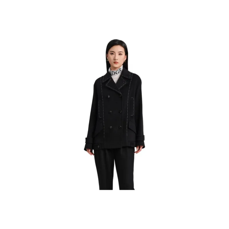 Blood Glitter Coats Women's Black-0