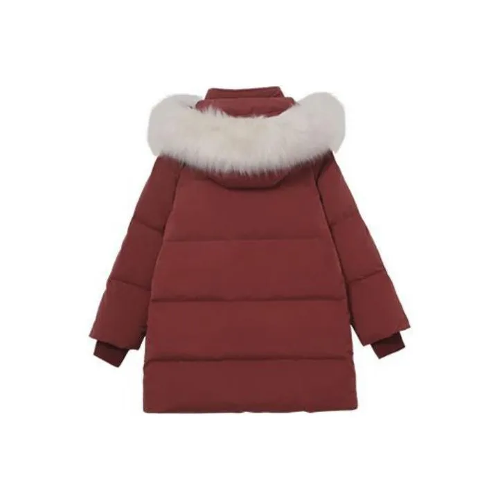 Linjou Puffer Jackets Women's Red-0