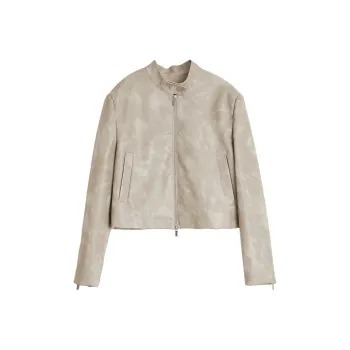 ELLE Cropped Coat Women's Gray Green