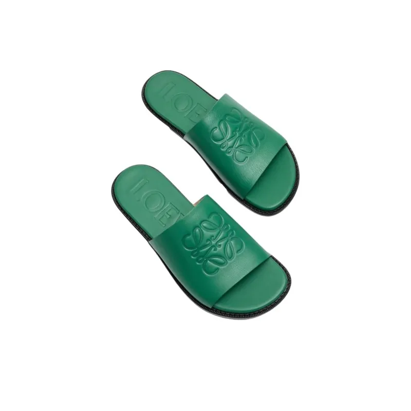 LOEWE Slide Slippers Men's Green-3
