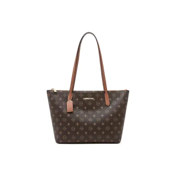 Old Man's Head Synthetic Leather Shoulder Bag Regular Women's Coffee