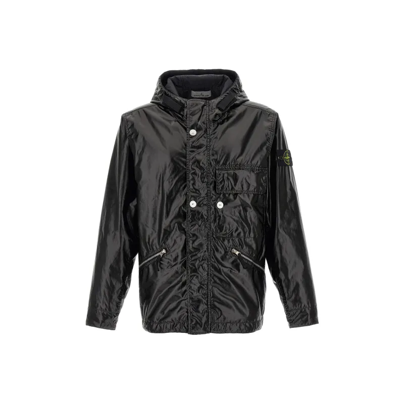 STONE ISLAND Hooded Utility Jacket-0