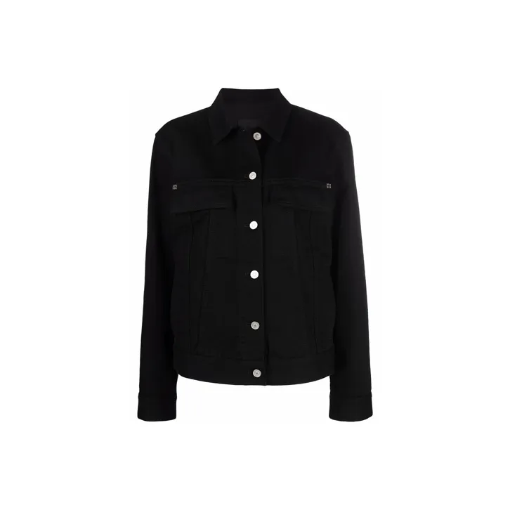 Givenchy Denim Jackets Women's Black-0