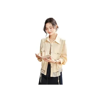 TERRE BLEUE Denim Jacket Women's Ecru