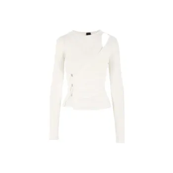 PINKO Round Neck Asymmetric Top