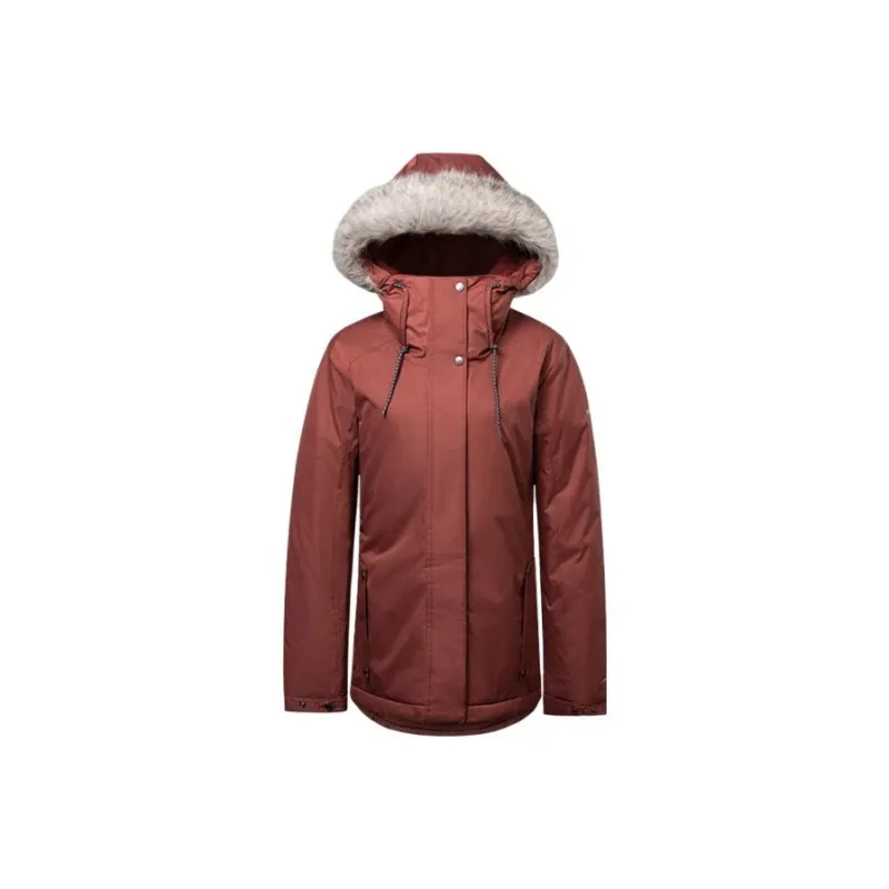Columbia Puffer Jacket Women's Maroon-0