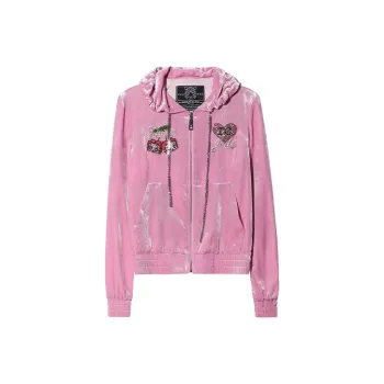 TCH Velvet Jackets Women's Pink