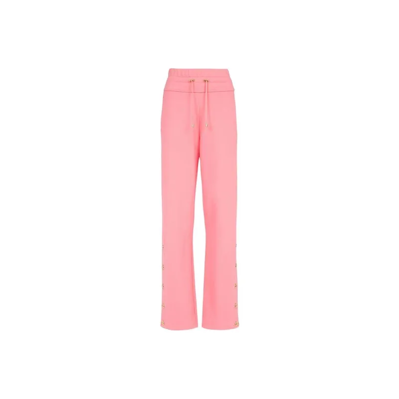BALMAIN SS22 Sports Pants Women's Salmon Red-0