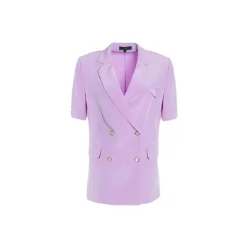 BESIONIA SS22 Business Suits Coats Women's Light Purple
