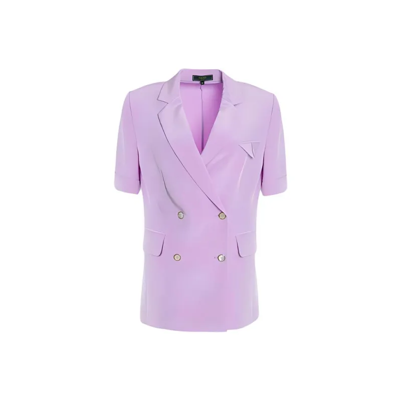 BESIONIA SS22 Business Suits Coats Women's Light Purple-0