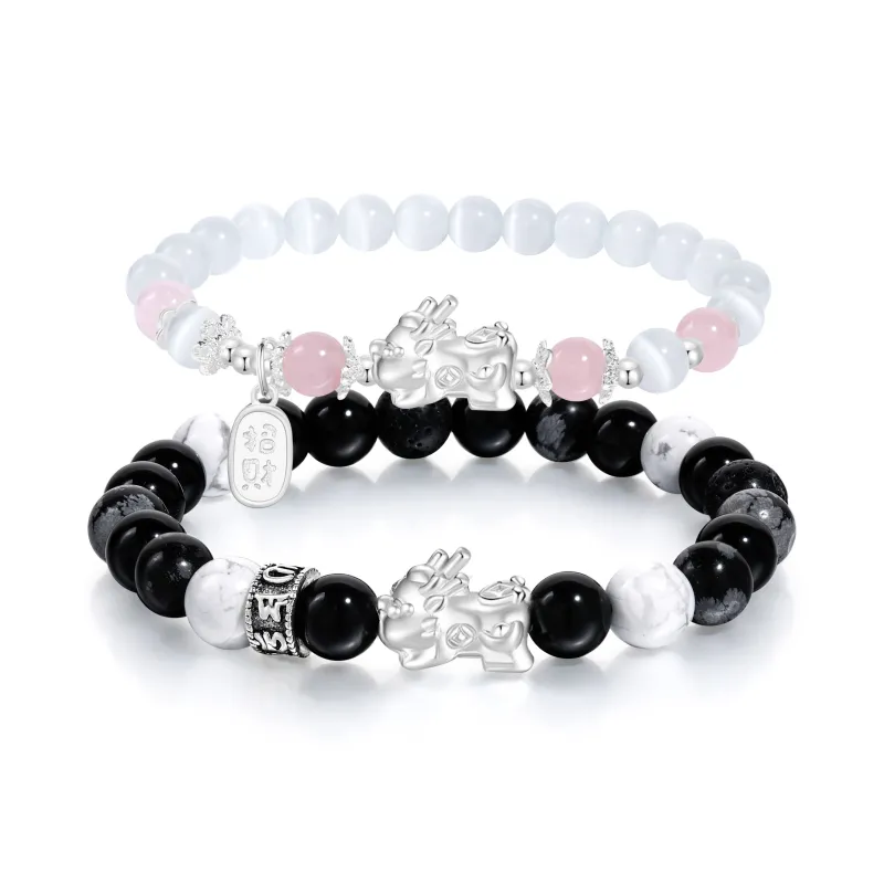 MOLADY Obsidian Bracelets Unisex-2