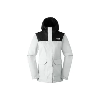 THE NORTH FACE Outdoor Hiking Water Resistant Windproof Breathable Windbreaker Jacket Women's White