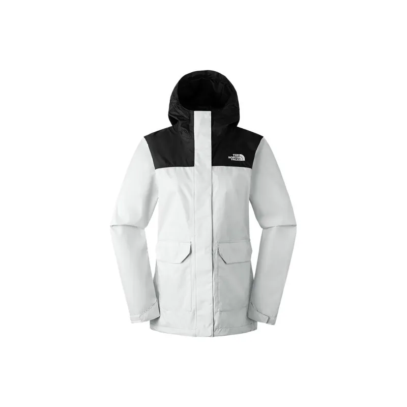 THE NORTH FACE Outdoor Hiking Water-Resistant Windproof Breathable Windbreaker Jacket Women's White-0