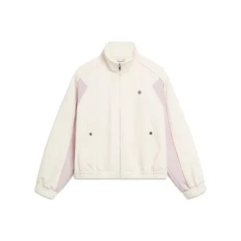 LiNing Running Collection Trench Coat Women's Ecru Dusty Pink Purple Mix