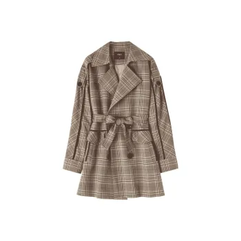 【dme】 Trench Coat Women's Dark Red
