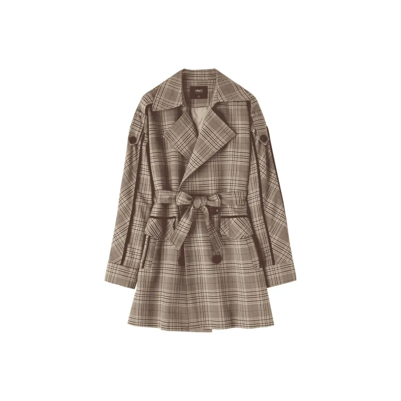 【dme】 Trench Coat Women's Dark Red-0