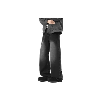 REXSHION Jeans Unisex Black Gray Color