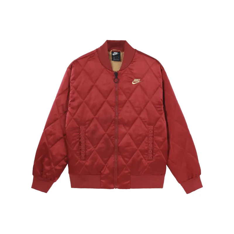 Nike Puffer Jackets Women's Fir Wood Red-0