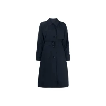 WOOLRICH Belted Button Up Trench Coat