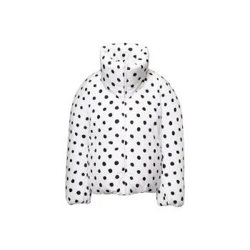 MARNI Polka-Dot Printed High Neck Quilted Jacket
