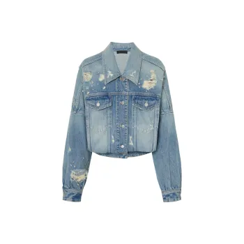 MO&CO Denim Jackets Women's Denim Blue