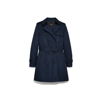 COACH Trench Coats Women's Blue