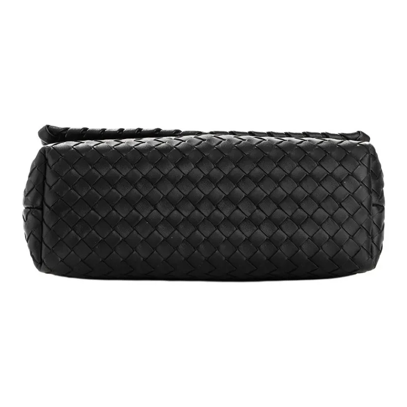 Bottega Veneta Sheepskin Shoulder Bag Women's Black-5