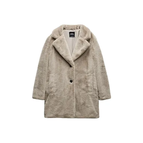 ZARA Coats Women's Gray