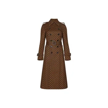 CELINE Trench Coats Women's Brown