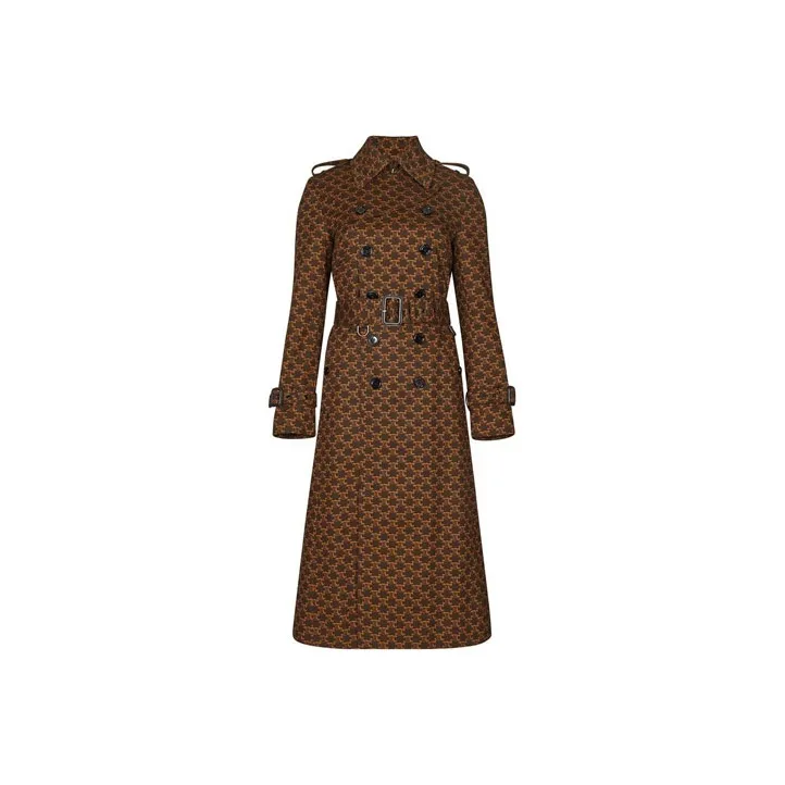 CELINE Trench Coats Women's Brown-0