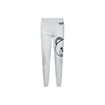 MOSCHINO Knitted Sweatpants Women's Light Gray
