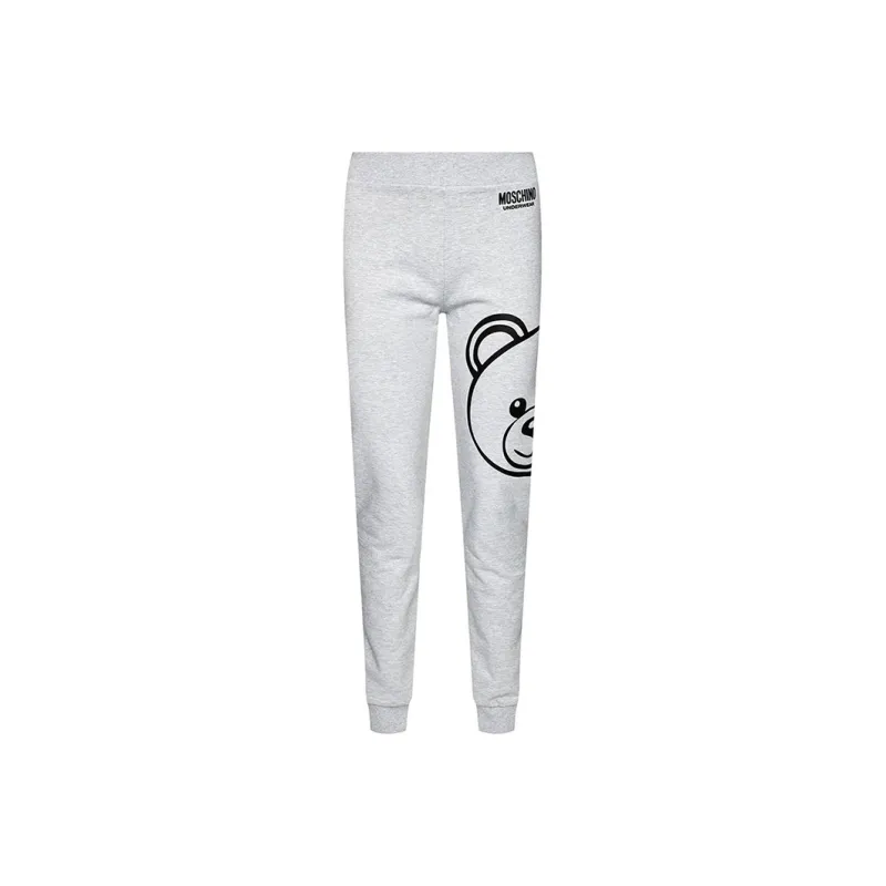 MOSCHINO Knitted Sweatpants Women's Light Gray-0