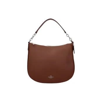 COACH Chelsea Leather Handbag Large Size Women's Brown
