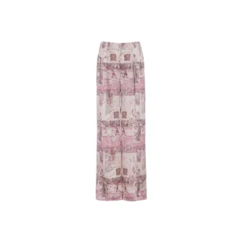 BESIONIA SS2023 Casual Pants Women's Pink Floral
