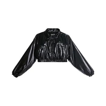 SMFK Cropped Coats Women's Midnight Black