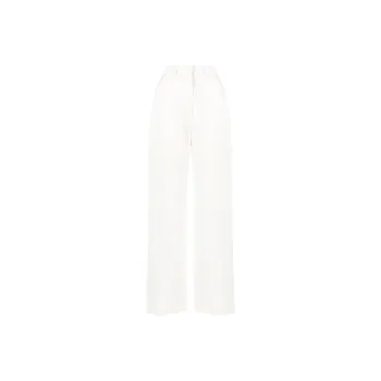 CASABLANCA High Waist Wide Leg Trousers