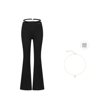 Three Quarters Casual Pants Women's Black