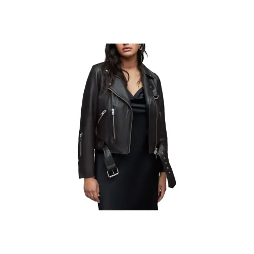 ALLSAINTS Leather Jackets Women's Black