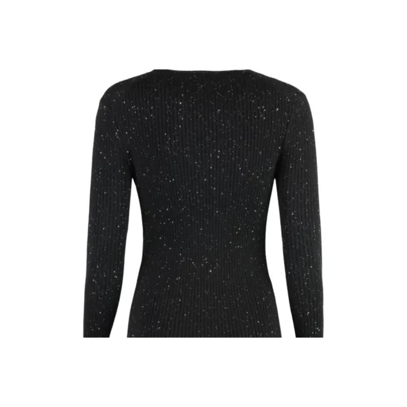 HUGO BOSS Sequin Embellished Ribbed Jumper-4