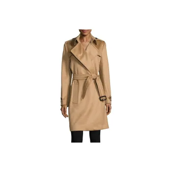 Burberry FW22 Velvet feel Coat Women's Beige