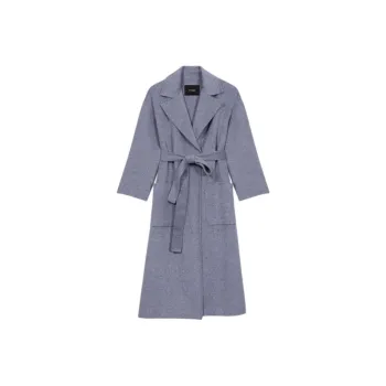 Maje Belted Double faced Coat