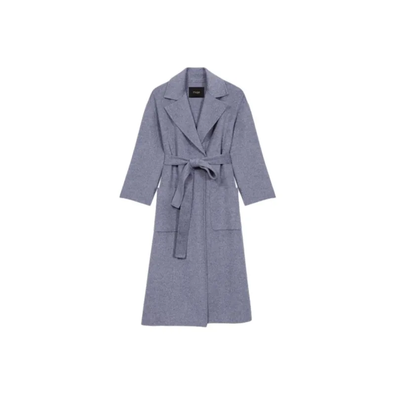 Maje Belted Double faced Coat-0