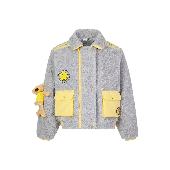 Smiley X 13 DEMARZO SMILEY Velvet Jackets Unisex-2