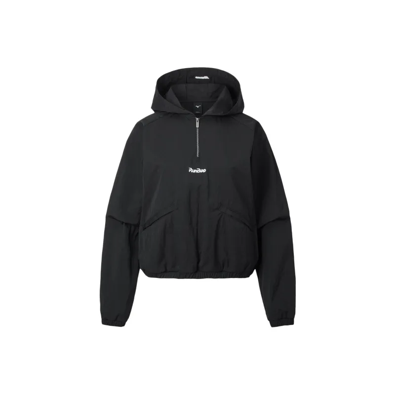 Mizuno CROP ANORAK Sweatshirt Women's Black-0