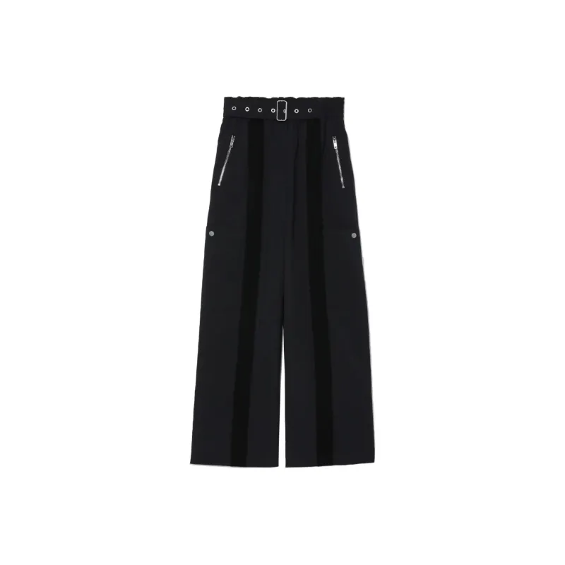 3.1 Phillip Lim High waisted Wide leg Belted Trousers-0