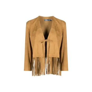Polo Ralph Lauren Leather Jacket Women's Camel Brown