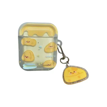 Beams Compatibility Airpods4/3/Pro/Pro2 TPU Ins Cream Yellow Cheese Headphone Cases