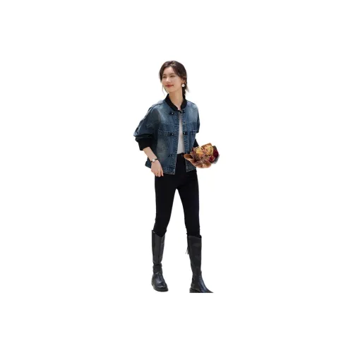 XWI Denim Jackets Women's Blue
