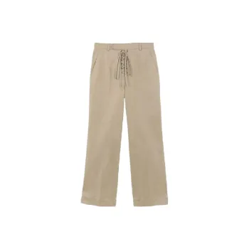 SAINT LAURENT Knitted Sweatpants Women's Beige